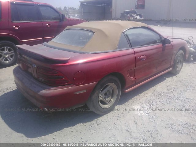 1FALP45TXSF283550 - 1995 FORD MUSTANG GT/GTS RED photo 4