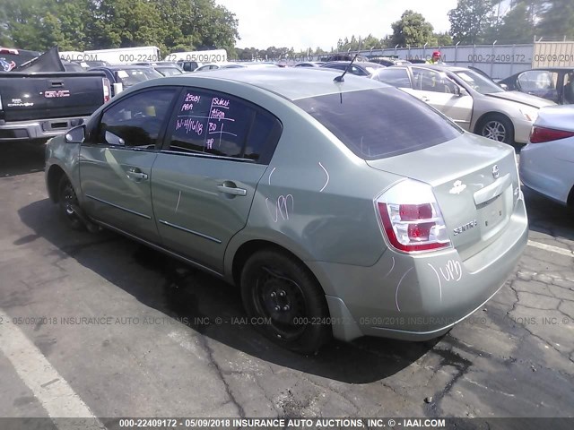 3N1AB61E27L713221 - 2007 NISSAN SENTRA 2.0/2.0S/2.0SL GREEN photo 3