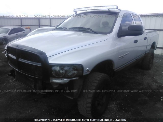 3D7KS28C05G860230 - 2005 DODGE RAM 2500 ST/SLT SILVER photo 2