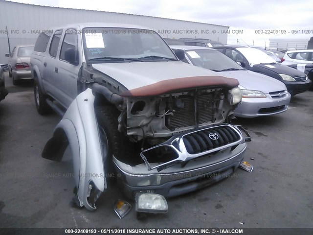 5TEGN92N42Z041084 - 2002 TOYOTA TACOMA DOUBLE CAB PRERUNNER SILVER photo 6