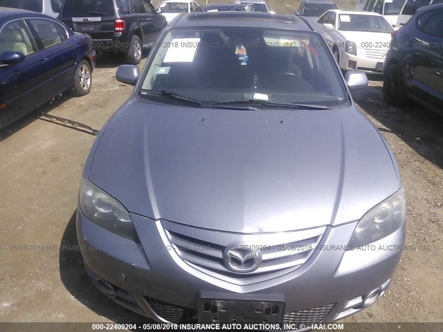 JM1BK324261415487 - 2006 MAZDA 3 S GRAY photo 6