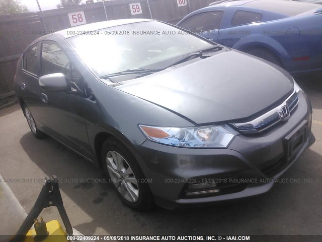 JHMZE2H76DS006156 - 2013 HONDA INSIGHT EX GRAY photo 1