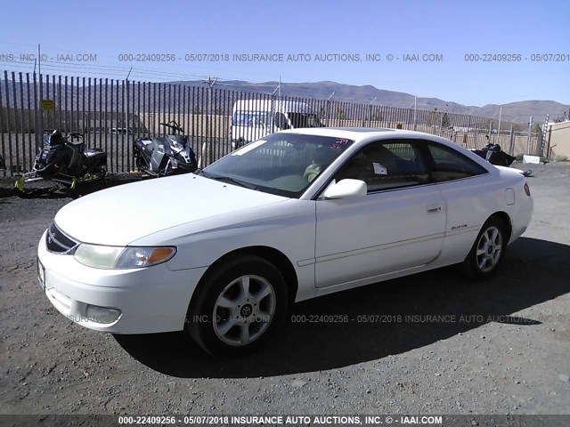 2T1CF22P5XC168072 - 1999 TOYOTA CAMRY SOLARA SE/SLE WHITE photo 2