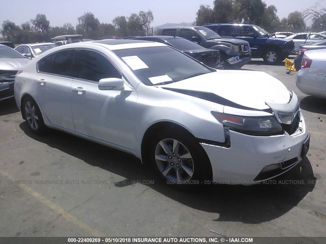 19UUA8F50DA006723 - 2013 ACURA TL TECH WHITE photo 1