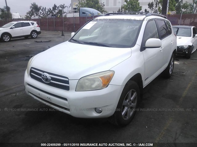 JTMZD31V775068459 - 2007 TOYOTA RAV4 LIMITED WHITE photo 2