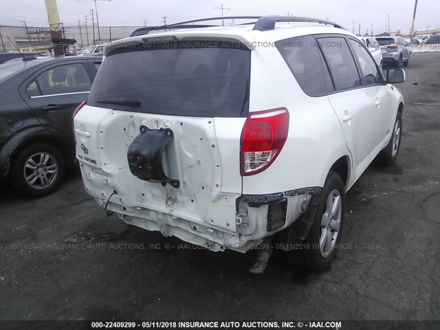 JTMZD31V775068459 - 2007 TOYOTA RAV4 LIMITED WHITE photo 4