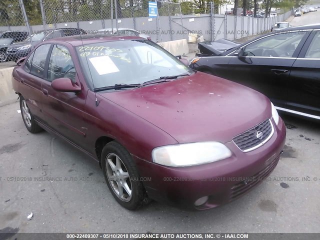 3N1BB51D01L127680 - 2001 NISSAN SENTRA SE RED photo 1