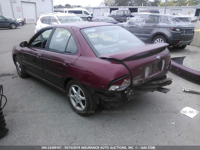 3N1BB51D01L127680 - 2001 NISSAN SENTRA SE RED photo 3