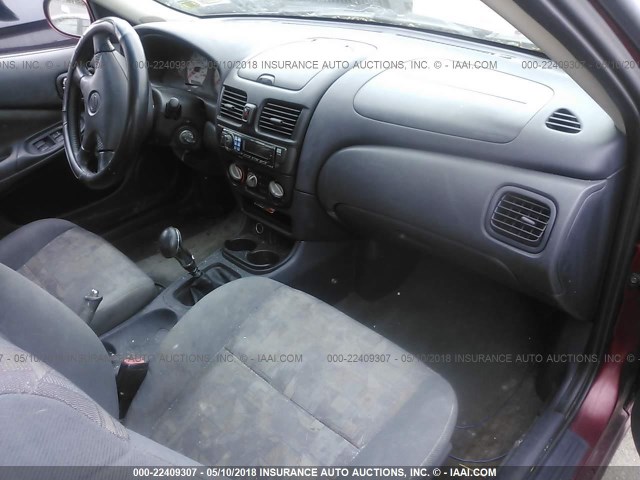 3N1BB51D01L127680 - 2001 NISSAN SENTRA SE RED photo 5