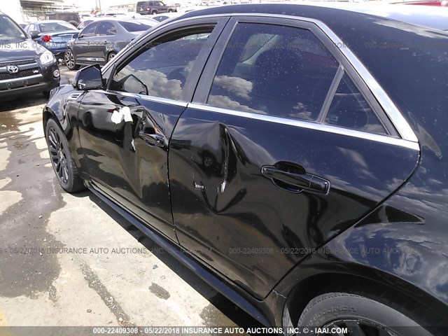 1G6DL5EV5A0117734 - 2010 CADILLAC CTS PERFORMANCE COLLECTION Черный фото 6