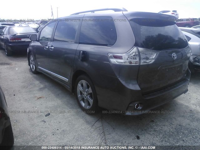 5TDXK3DC0DS303992 - 2013 TOYOTA SIENNA SPORT GRAY photo 3