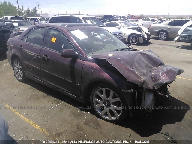 1YVHP80D065M13512 - 2006 MAZDA 6 S PURPLE photo 1