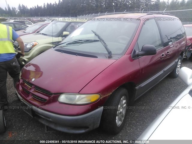 1B4GP54L4TB503113 - 1996 DODGE GRAND CARAVAN LE/ES RED photo 2