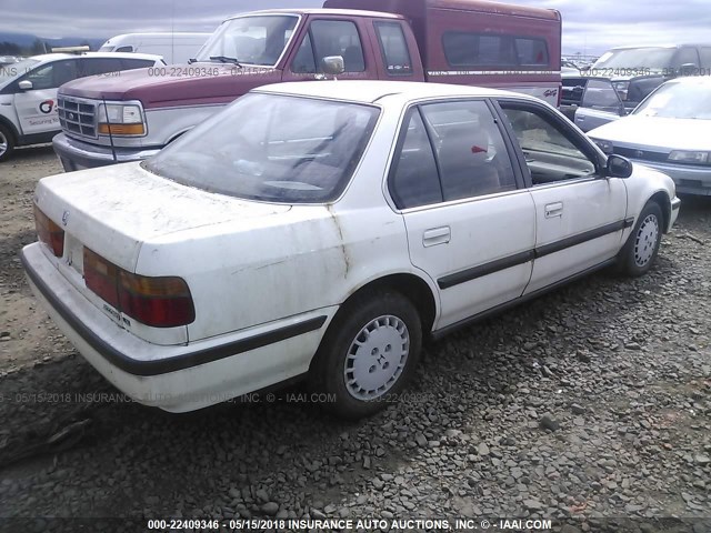 JHMCB7651LC037742 - 1990 HONDA ACCORD LX/EX WHITE photo 4