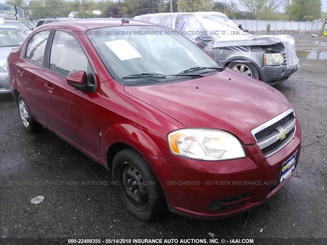 KL1TD56E39B617239 - 2009 CHEVROLET AVEO LS/LT 红色 照片 1