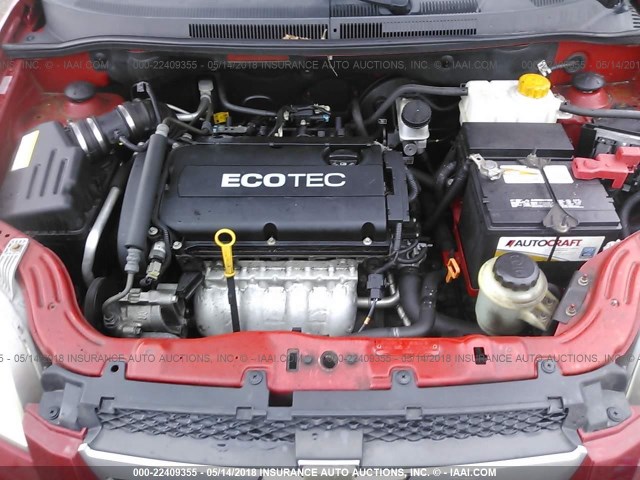 KL1TD56E39B617239 - 2009 CHEVROLET AVEO LS/LT 红色 照片 10