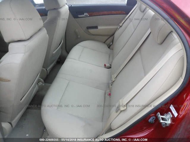 KL1TD56E39B617239 - 2009 CHEVROLET AVEO LS/LT 红色 照片 8
