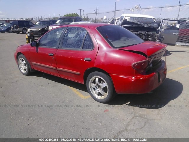 1G1JF52F137208457 - 2003 CHEVROLET CAVALIER LS RED photo 3