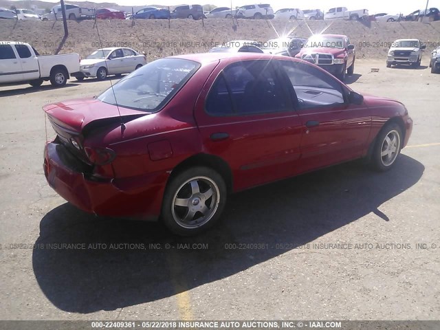 1G1JF52F137208457 - 2003 CHEVROLET CAVALIER LS RED photo 4