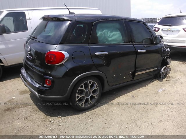 ZFBCFADH3EZ010805 - 2014 FIAT 500L TREKKING GRAY photo 4