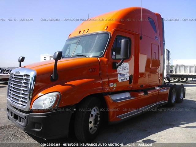 1FUJGLDR3BSAZ2685 - 2011 FREIGHTLINER CASCADIA 125  ORANGE photo 2