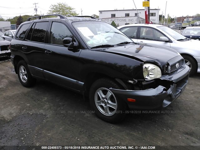 KM8SB12B84U769895 - 2004 HYUNDAI SANTA FE GL BLACK photo 1