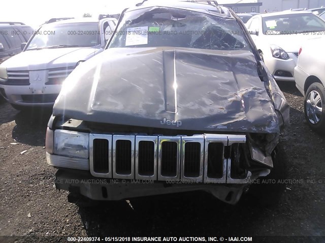 1J4GZ58S7VC647230 - 1997 JEEP GRAND CHEROKEE LAREDO/TSI GRAY photo 6