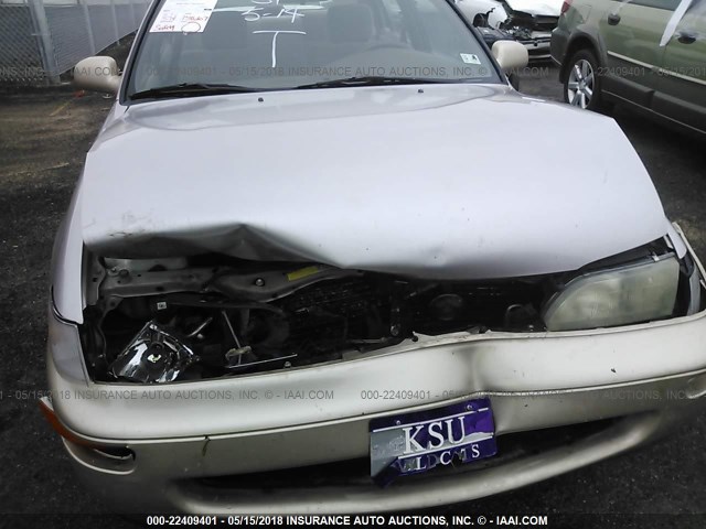 1NXBB02E9VZ511780 - 1997 TOYOTA COROLLA DX TAN photo 6