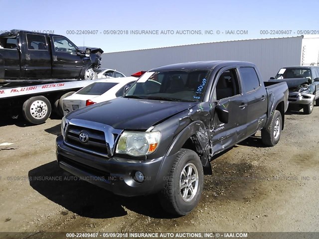 3TMJU4GN3AM100609 - 2010 TOYOTA TACOMA DOUBLE CAB PRERUNNER GRAY photo 2