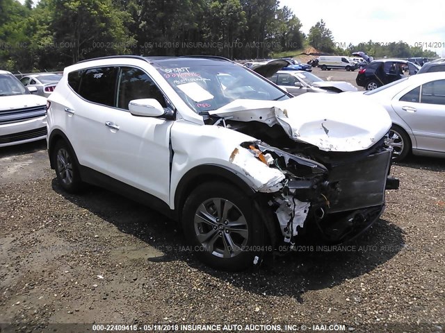 5XYZU3LB8EG149476 - 2014 HYUNDAI SANTA FE SPORT  WHITE photo 1