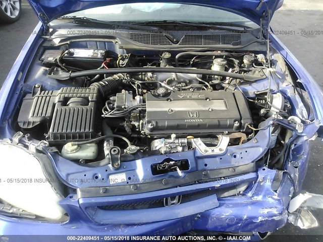 1HGEM1155XL087298 - 1999 HONDA CIVIC SI/SIR BLUE photo 10