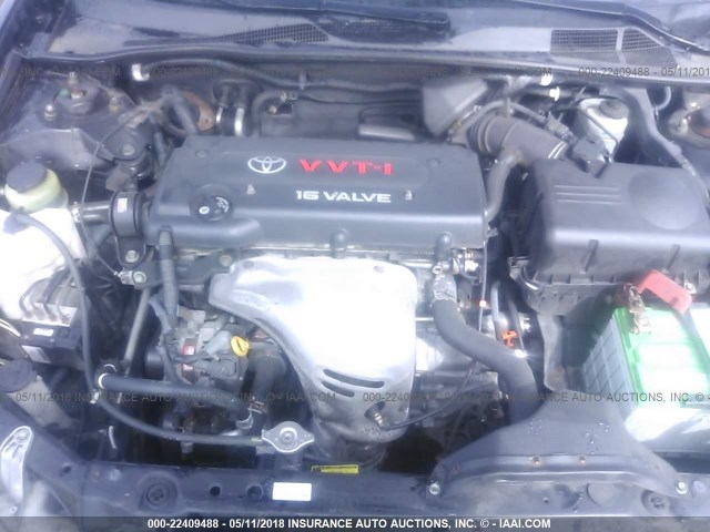 4T1BE30K15U604147 - 2005 TOYOTA CAMRY LE/XLE/SE შავი ფოტო 10