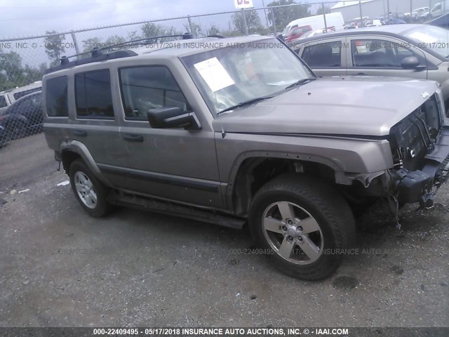 1J8HH48N96C189346 - 2006 JEEP COMMANDER TAN photo 1