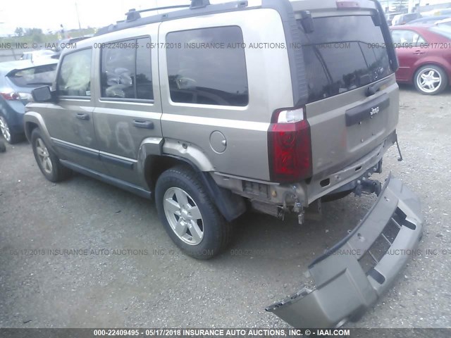 1J8HH48N96C189346 - 2006 JEEP COMMANDER TAN photo 3