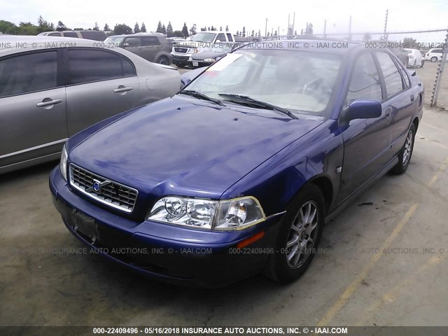 YV1VS27504F040847 - 2004 VOLVO S40 1.9T BLUE photo 2