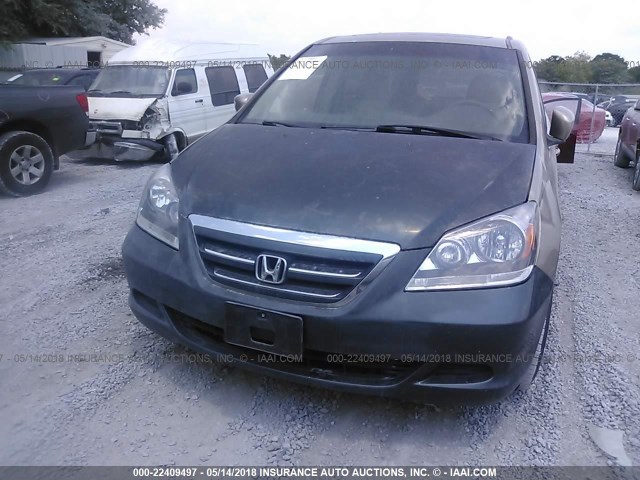 5FNRL38686B456217 - 2006 HONDA ODYSSEY EXL თაფლისფერი ფოტო 6