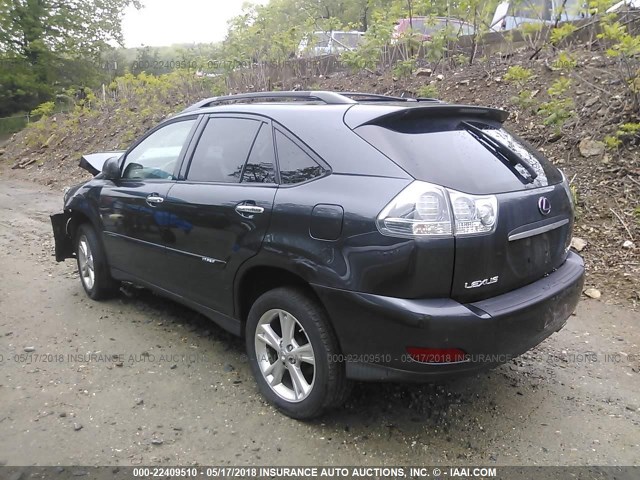 JTJHW31U182858580 - 2008 LEXUS RX 400H BLACK photo 3