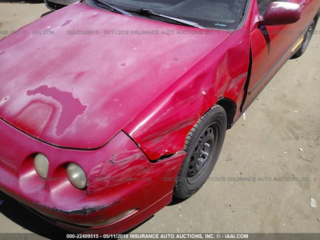 JH4DC4454RS046341 - 1994 ACURA INTEGRA LS RED photo 6
