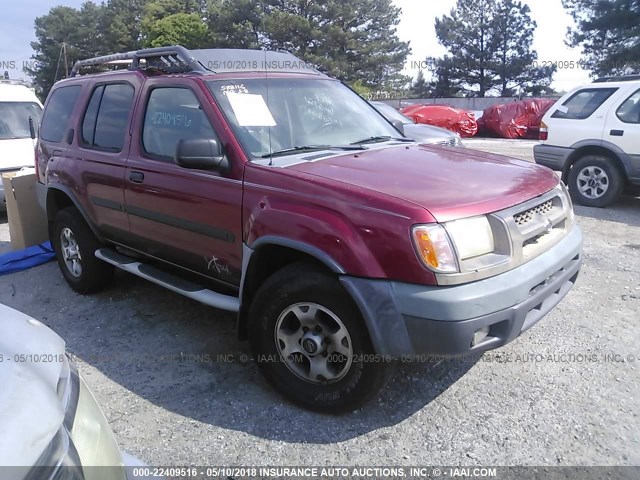 5N1ED28T81C588116 - 2001 NISSAN XTERRA XE/SE RED photo 1