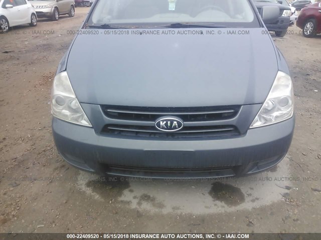 KNDMB233766079699 - 2006 KIA SEDONA EX/LX GRAY photo 6