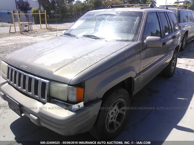 1J4GZ78Y3TC399667 - 1996 JEEP GRAND CHEROKEE LIMITED GOLD photo 2