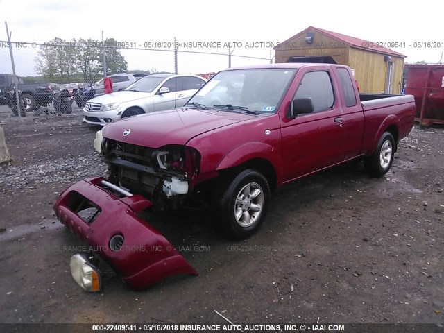 1N6DD26S72C379250 - 2002 NISSAN FRONTIER KING CAB XE MAROON photo 2