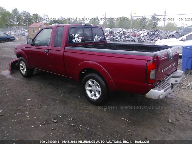 1N6DD26S72C379250 - 2002 NISSAN FRONTIER KING CAB XE MAROON photo 3