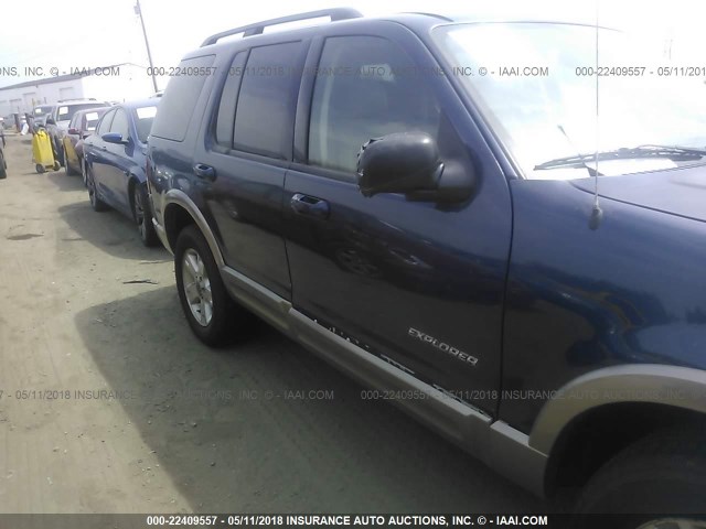 1FMZU74W54ZA00074 - 2004 FORD EXPLORER EDDIE BAUER BLUE photo 6