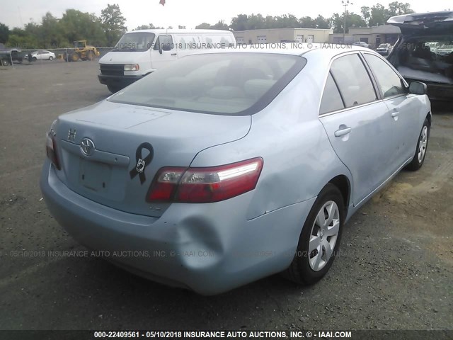 4T1BE46K67U618724 - 2007 TOYOTA CAMRY NEW GENERAT CE/LE/XLE/SE BLUE photo 4