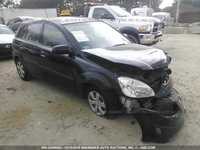 KNADE243796528600 - 2009 KIA RIO 5 SX BLACK photo 1