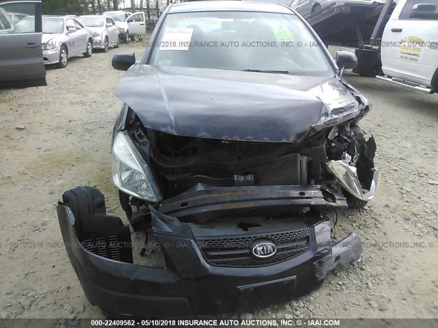 KNADE243796528600 - 2009 KIA RIO 5 SX BLACK photo 6