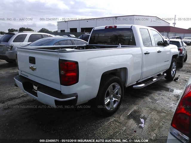 1GCRCPEH3HZ341504 - 2017 CHEVROLET SILVERADO C1500 CUSTOM WHITE photo 4