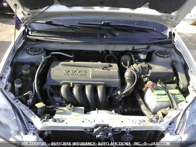 2T1KR32E83C065729 - 2003 TOYOTA COROLLA MATRIX XR SILVER photo 10