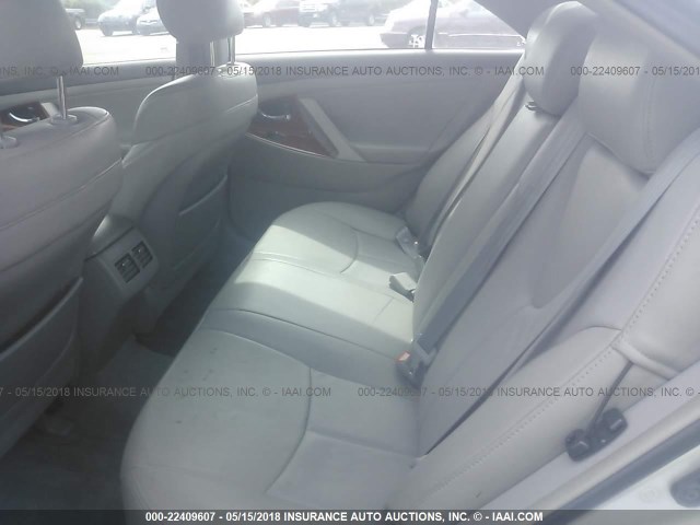 4T1BE46K09U893766 - 2009 TOYOTA CAMRY SE/LE/XLE ვერცხლისფერი ფოტო 8